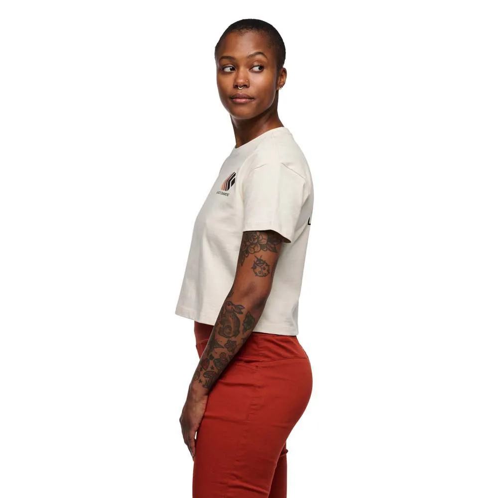 Black Diamond Faded Crop Kurzarm-t-shirt