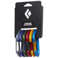 Black Diamond Lite Wire Karabinerhaken 6 Einheiten Black Diamond Lite Wire Karabinerhaken 6 Einheiten
