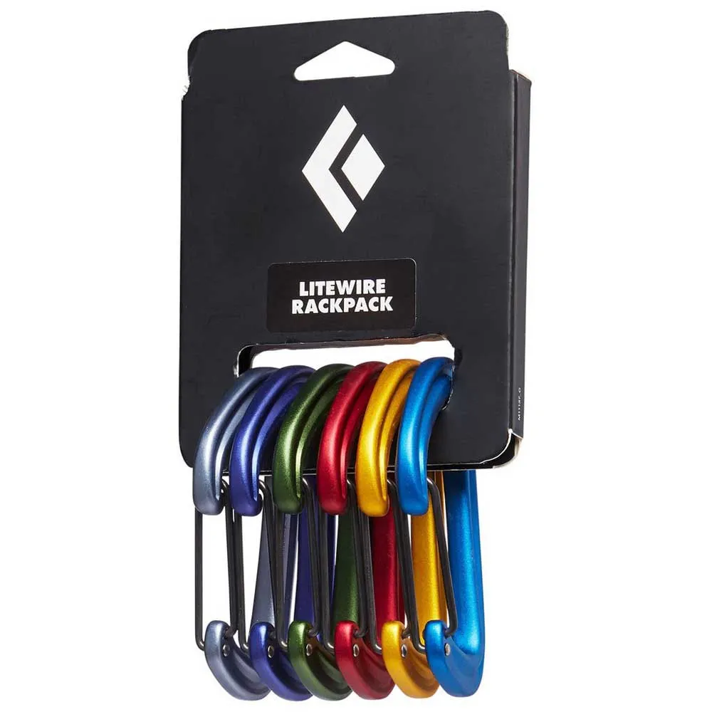 Black Diamond Lite Wire Karabinerhaken 6 Einheiten, Multicolor, One Size Black Diamond Lite Wire Karabinerhaken 6 Einheiten, Multicolor, One Size