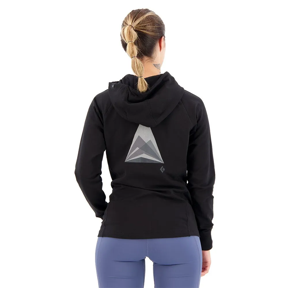 Black Diamond Mountain Transparency Kapuzenpullover, Black