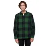 Palm green / black plaid