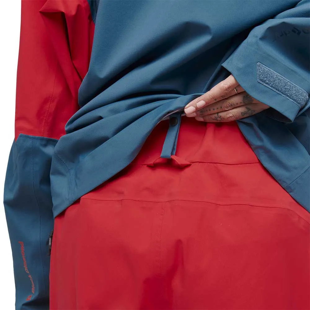 Black Diamond Recon Lt Stretch Shell Jacke, Coral red / creek blue Black Diamond Recon Lt Stretch Shell Jacke, Coral red / creek blue