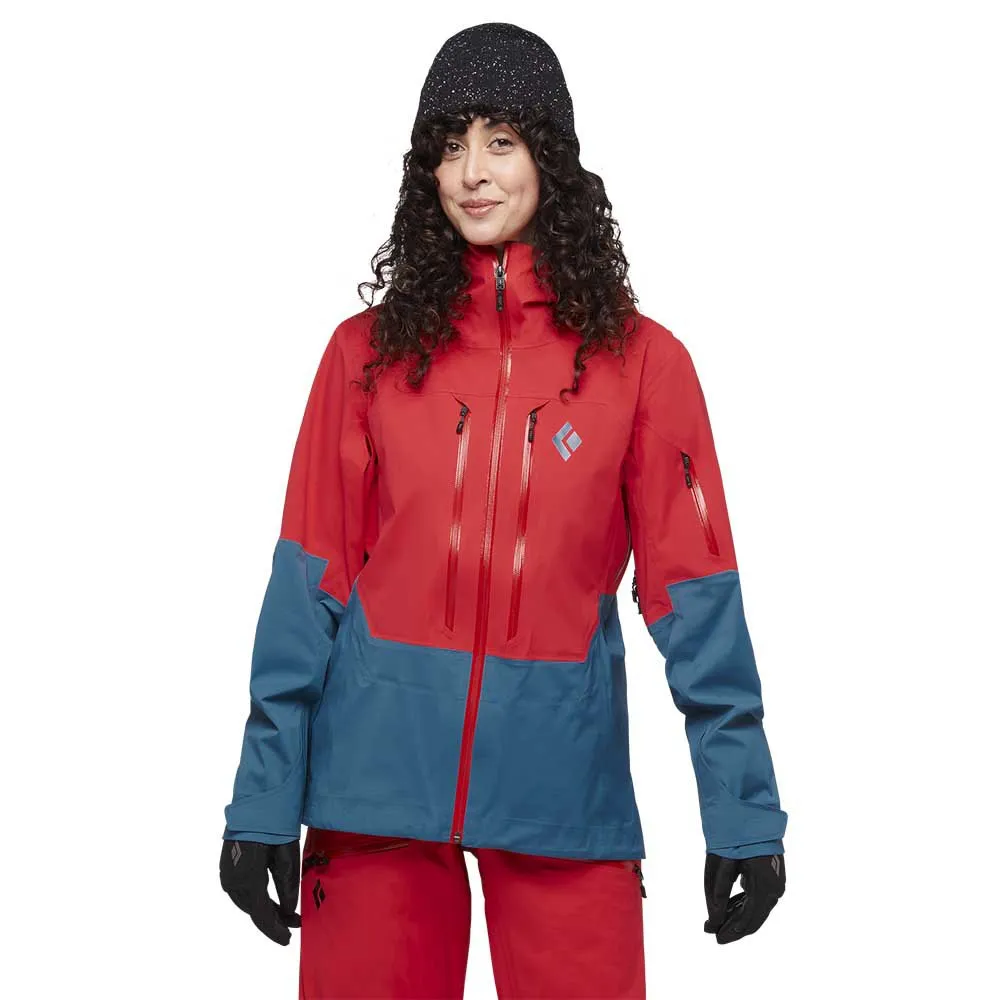 Black Diamond Recon Lt Stretch Shell Jacke, Coral red / creek blue Black Diamond Recon Lt Stretch Shell Jacke, Coral red / creek blue
