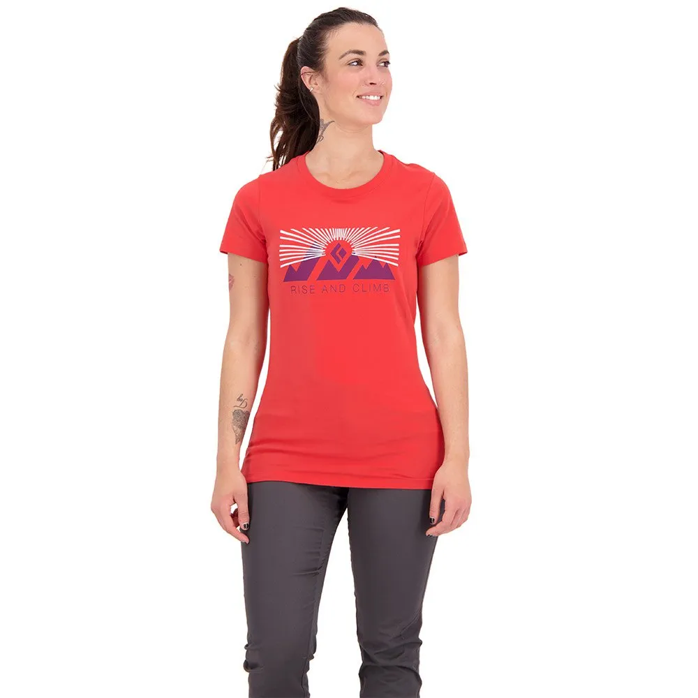 Black Diamond Rise And Climb Kurzarm-t-shirt, Grenadine Black Diamond Rise And Climb Kurzarm-t-shirt, Grenadine