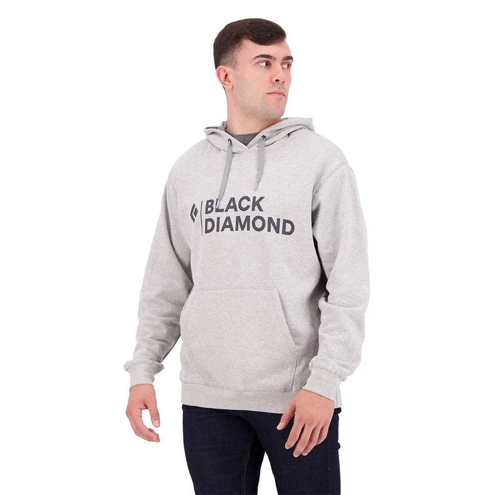 Black Diamond Stacked Logo Kapuzenpullover, Nickel heather Black Diamond Stacked Logo Kapuzenpullover, Nickel heather