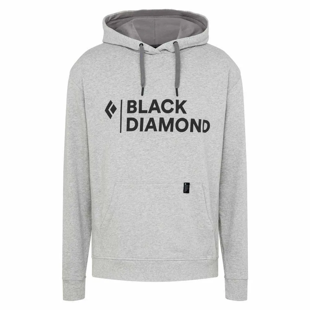 Black Diamond Stacked Logo Kapuzenpullover, Nickel heather Black Diamond Stacked Logo Kapuzenpullover, Nickel heather