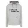 Black Diamond Stacked Logo Kapuzenpullover, Nickel heather