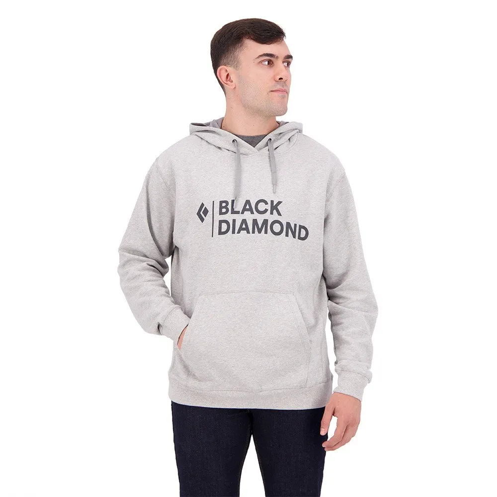Black Diamond Stacked Logo Kapuzenpullover, Nickel heather Black Diamond Stacked Logo Kapuzenpullover, Nickel heather