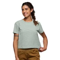 Black Diamond Stripe Crop Kurzarm-t-shirt Black Diamond Stripe Crop Kurzarm-t-shirt