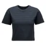 Black Diamond Stripe Crop Kurzarm-t-shirt