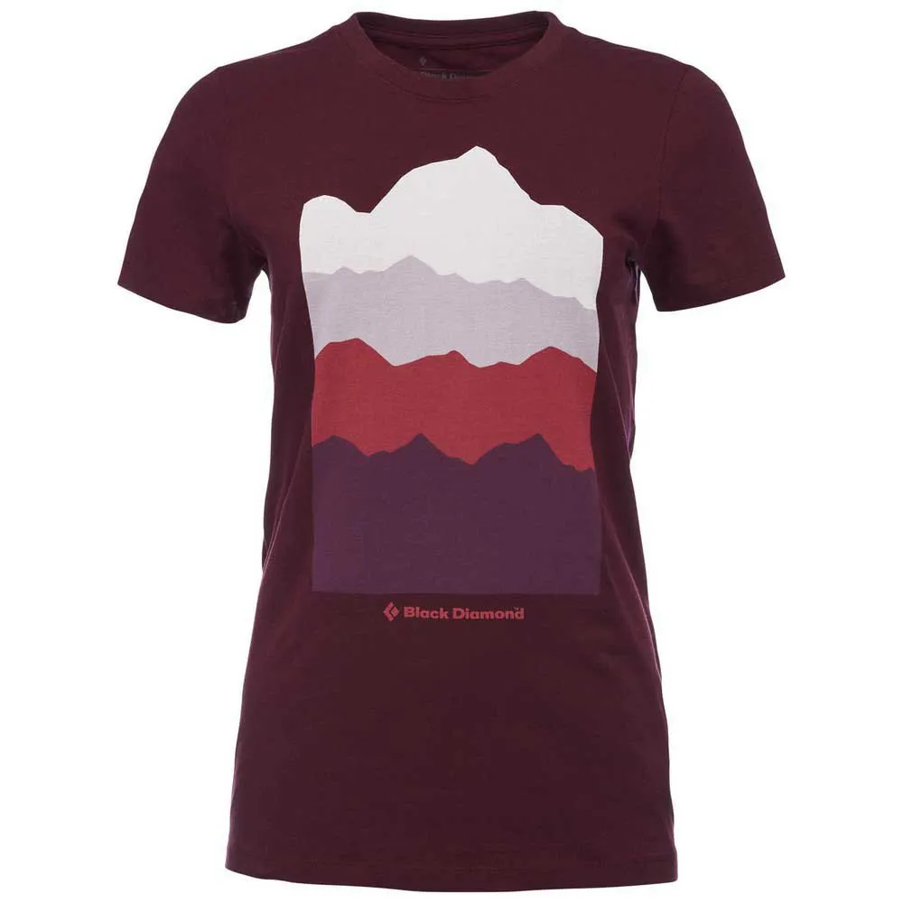 Black Diamond Vista Kurzarm-t-shirt, Bordeaux