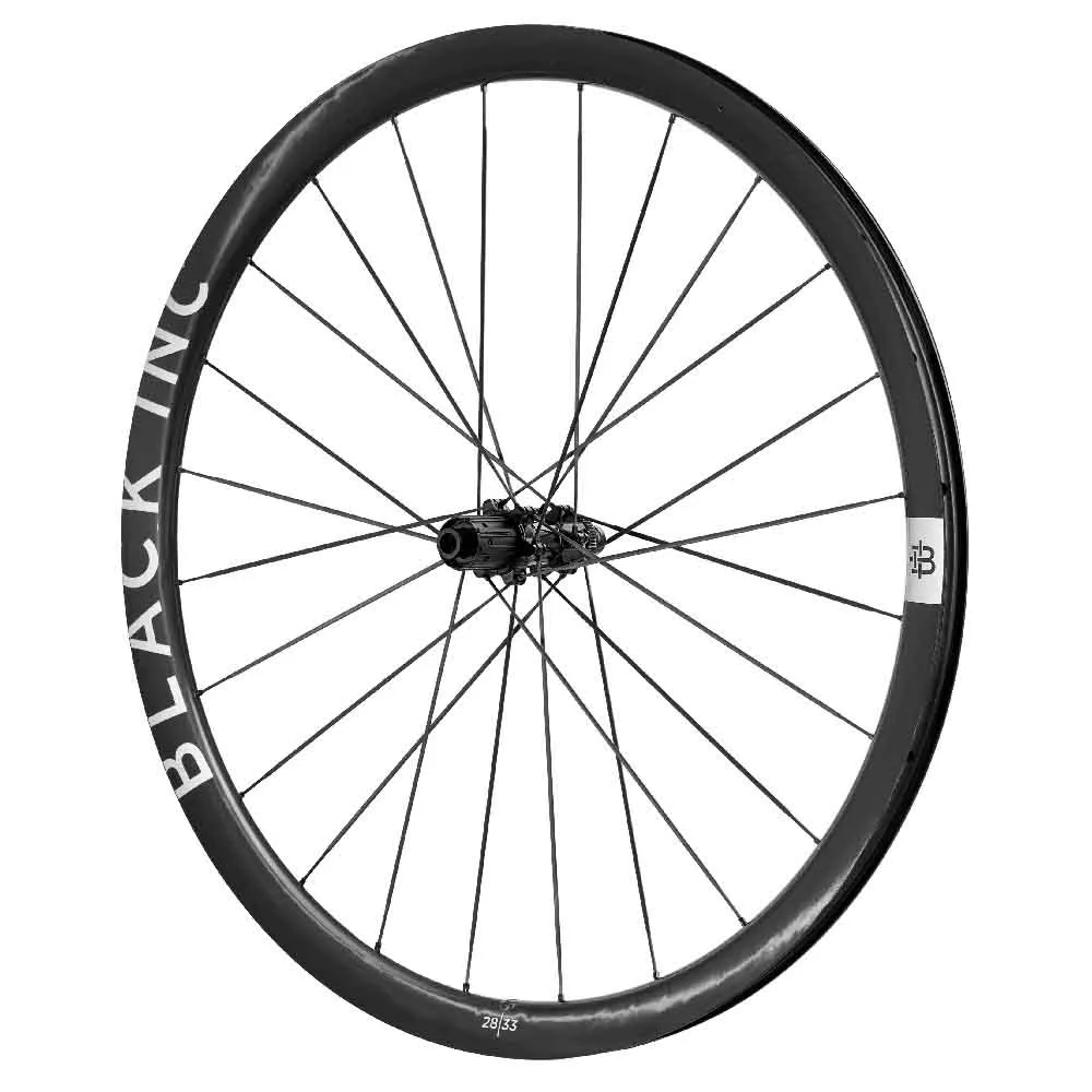 Black Inc 28|33 Cl Disc Tubeless Rennrad Laufradsatz, Black, 12 x 100/12 x 142mm, Shimano/Sram HG Black Inc 28|33 Cl Disc Tubeless Rennrad Laufradsatz, Black, 12 x 100/12 x 142mm, Shimano/Sram HG
