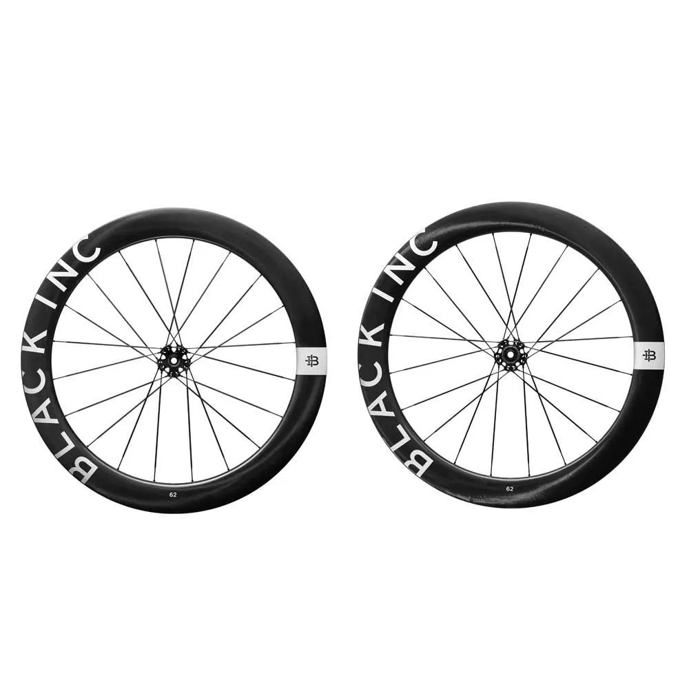 Black Inc Sixty Two Cl Disc Tubeless Rennrad Laufradsatz, Black, 12 x 100/12 x 142mm, Shimano/Sram HG Black Inc Sixty Two Cl Disc Tubeless Rennrad Laufradsatz, Black, 12 x 100/12 x 142mm, Shimano/Sram HG