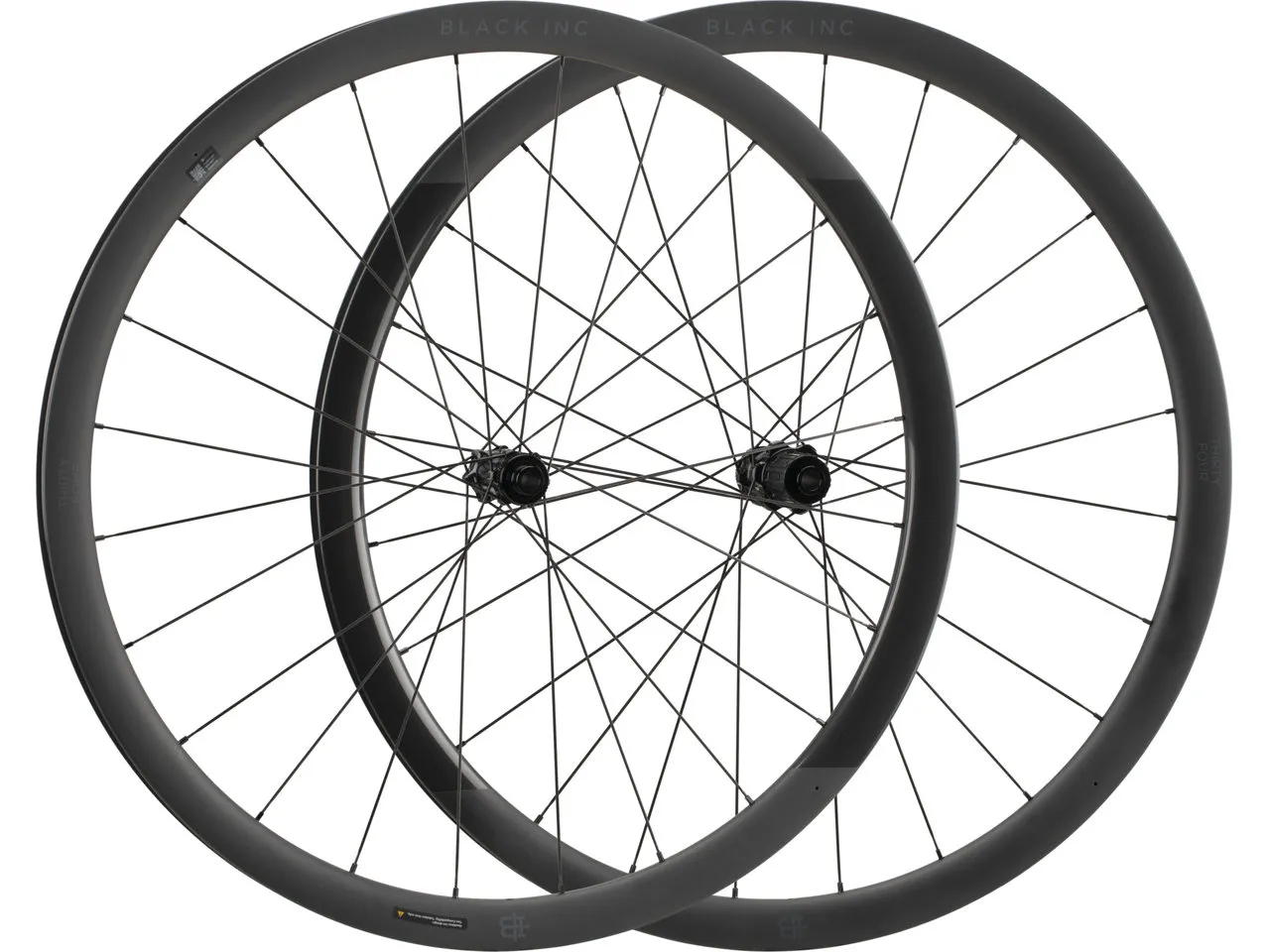 Black Inc Thirty Four Disc Center Lock Carbon 28" Laufradsatz, Schwarz, 28" Satz (VR 12 x 100 + HR 12 x 142) Shimano Black Inc Thirty Four Disc Center Lock Carbon 28" Laufradsatz, Schwarz, 28" Satz (VR 12 x 100 + HR 12 x 142) Shimano
