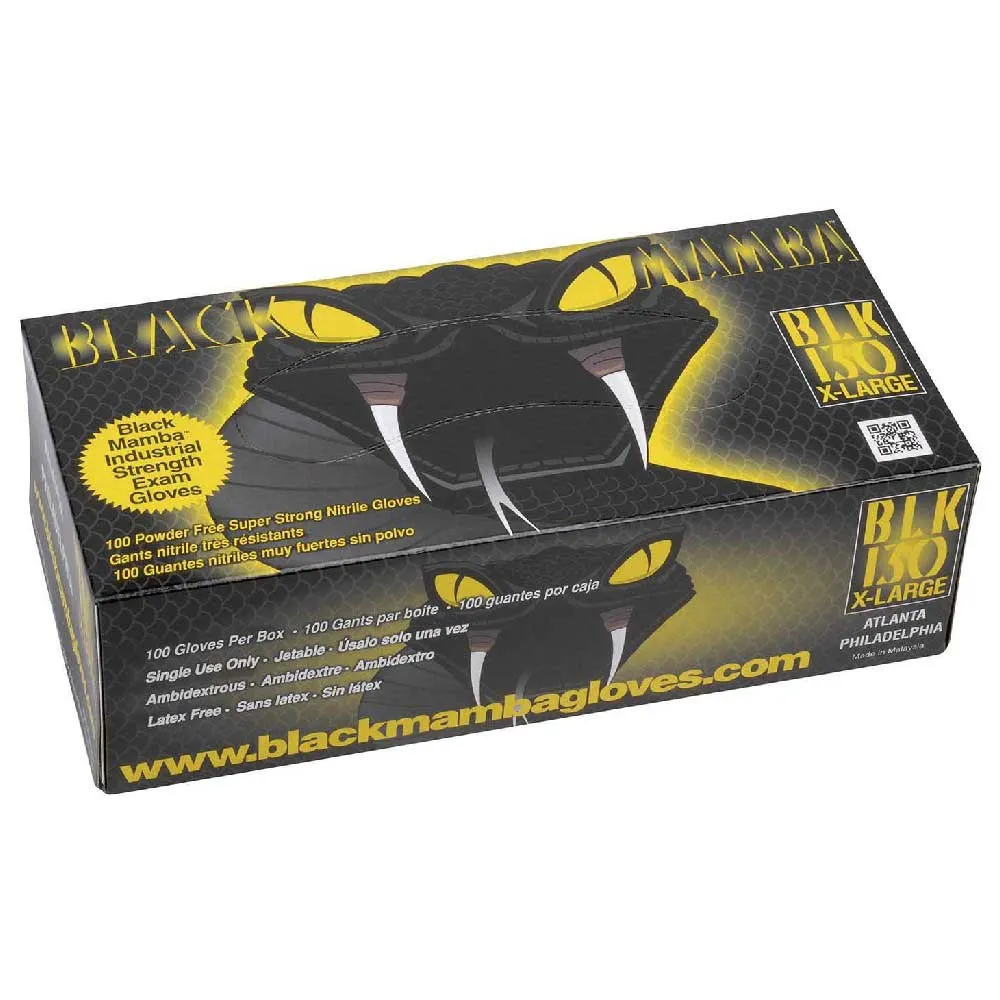 Black Mamba Nitrile Arbeitshandschuhe 100 Einheiten Black Mamba Nitrile Arbeitshandschuhe 100 Einheiten