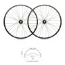 Blackjack 27.5´´ 25 Mm 6b Disc Tubeless Mtb-laufradsatz, Black, 15 x 100 / 12 x 142mm, Shimano/Sram HG