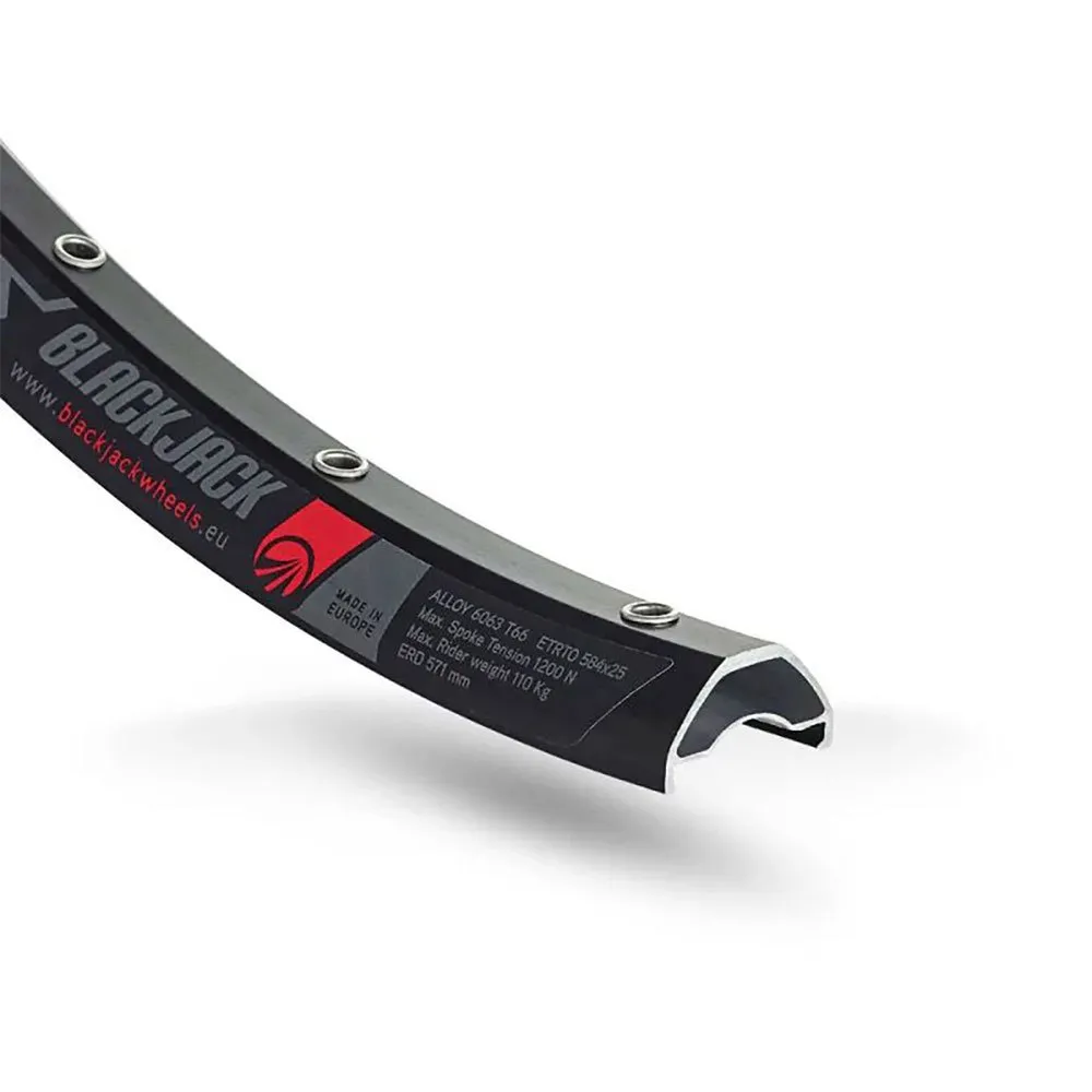 Blackjack Mtb Tubeless 25 Mm Felge, Black, 650B - 27.5" 32H Blackjack Mtb Tubeless 25 Mm Felge, Black, 650B - 27.5" 32H