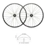 Blackjack Ready 27.5´´ Disc Tubeless Mtb-laufradsatz, Black, 15 x 110 / 12 x 148mm, Shimano Micro Spline