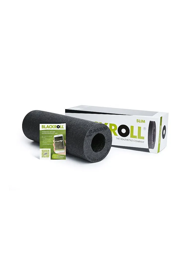 BLACKROLL ® Slim Faszienrolle, Schwarz, EG