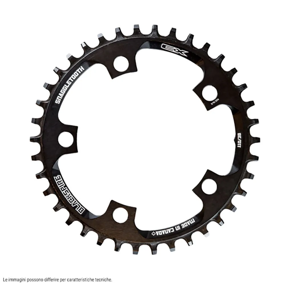 Blackspire Snaggletooth Oval 110 Bcd Kettenblatt, Black, 40t Blackspire Snaggletooth Oval 110 Bcd Kettenblatt, Black, 40t