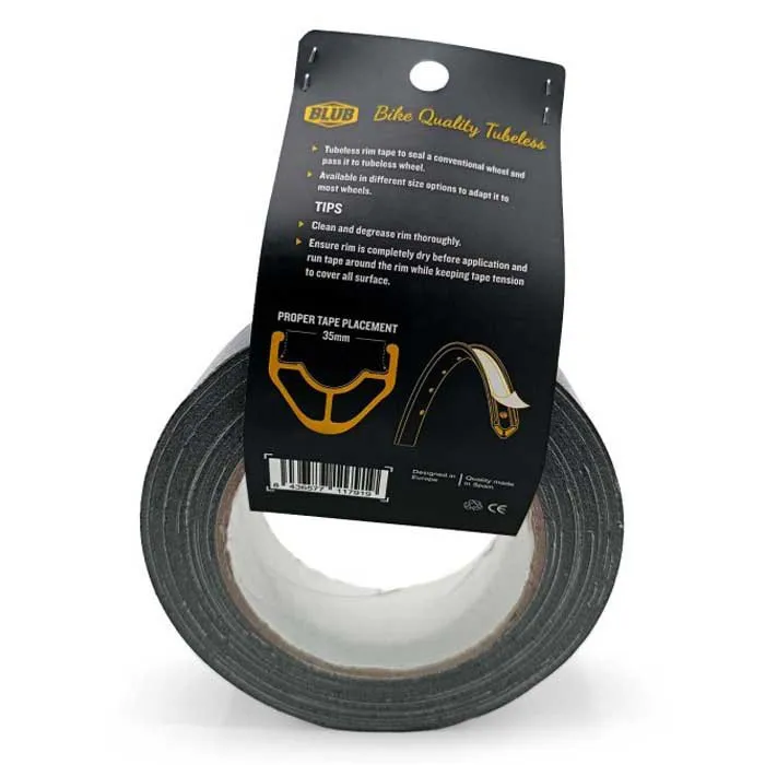 Blub 35 Mm Tubeless Felgenband 25 M, Yellow, One Size Blub 35 Mm Tubeless Felgenband 25 M, Yellow, One Size