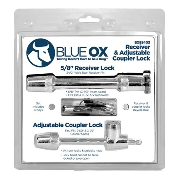 Blue Ox Bxw4000 Kupplungsschloss, Grey, 63.5mm Blue Ox Bxw4000 Kupplungsschloss, Grey, 63.5mm