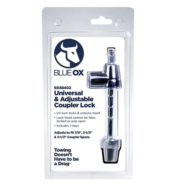 Blue Ox Universelles Verstellbares Kupplungsstift-schloss, Grey, One Size Blue Ox Universelles Verstellbares Kupplungsstift-schloss, Grey, One Size