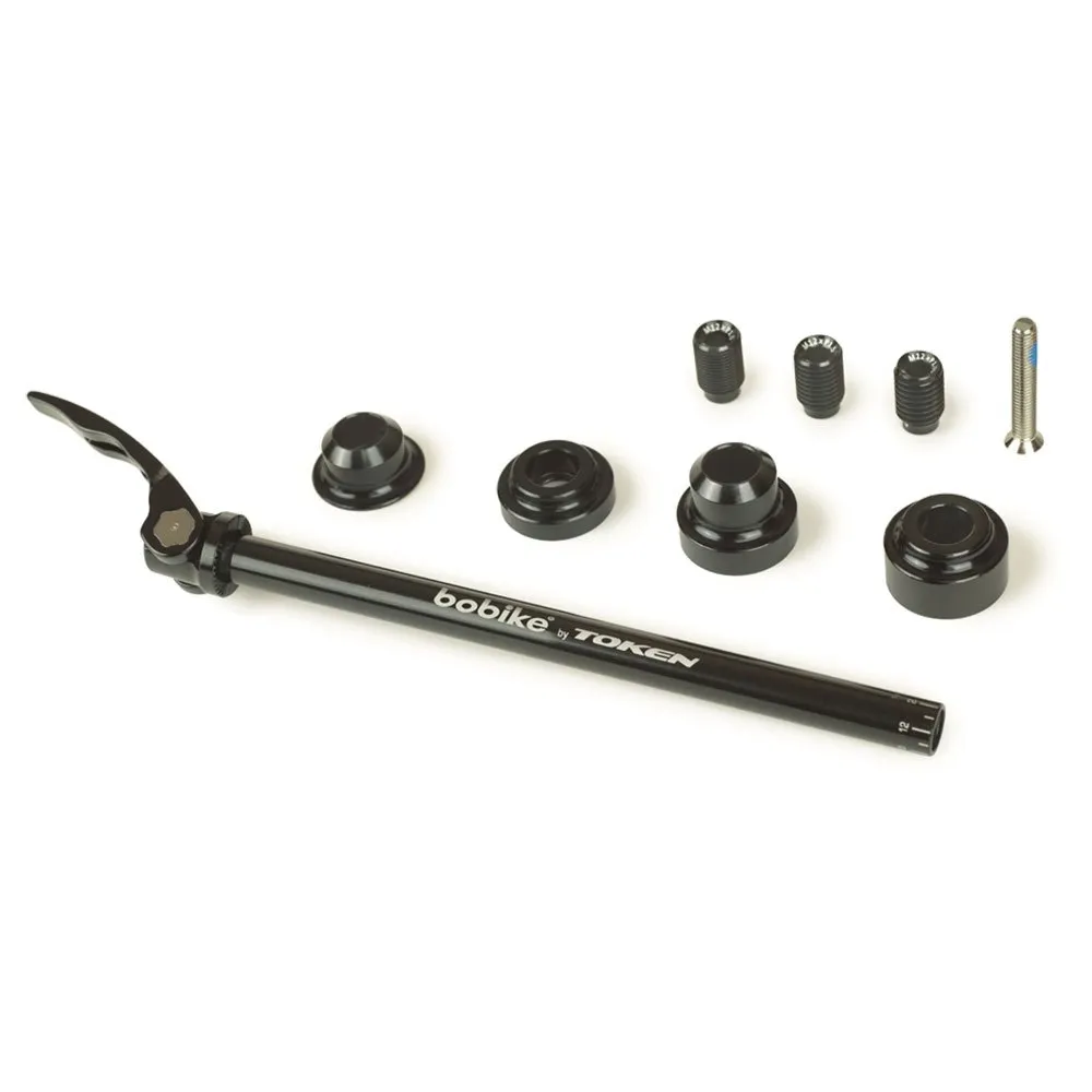 bobike 12 Mm Steckachse, Black / silver, One Size bobike 12 Mm Steckachse, Black / silver, One Size
