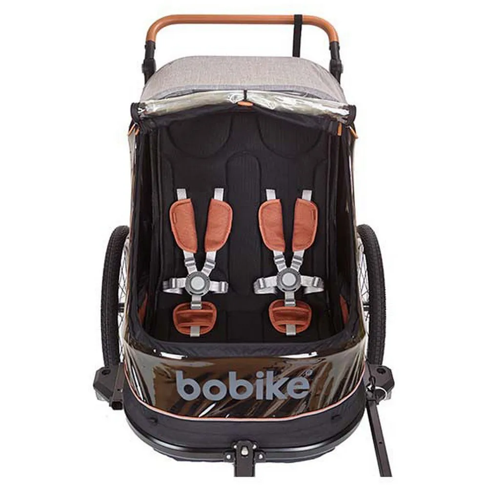 bobike 2 In 1 Trailer, Black / grey, Max 44kg bobike 2 In 1 Trailer, Black / grey, Max 44kg