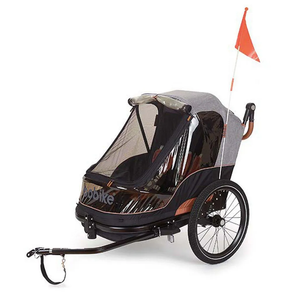 bobike 2 In 1 Trailer, Black / grey, Max 44kg bobike 2 In 1 Trailer, Black / grey, Max 44kg