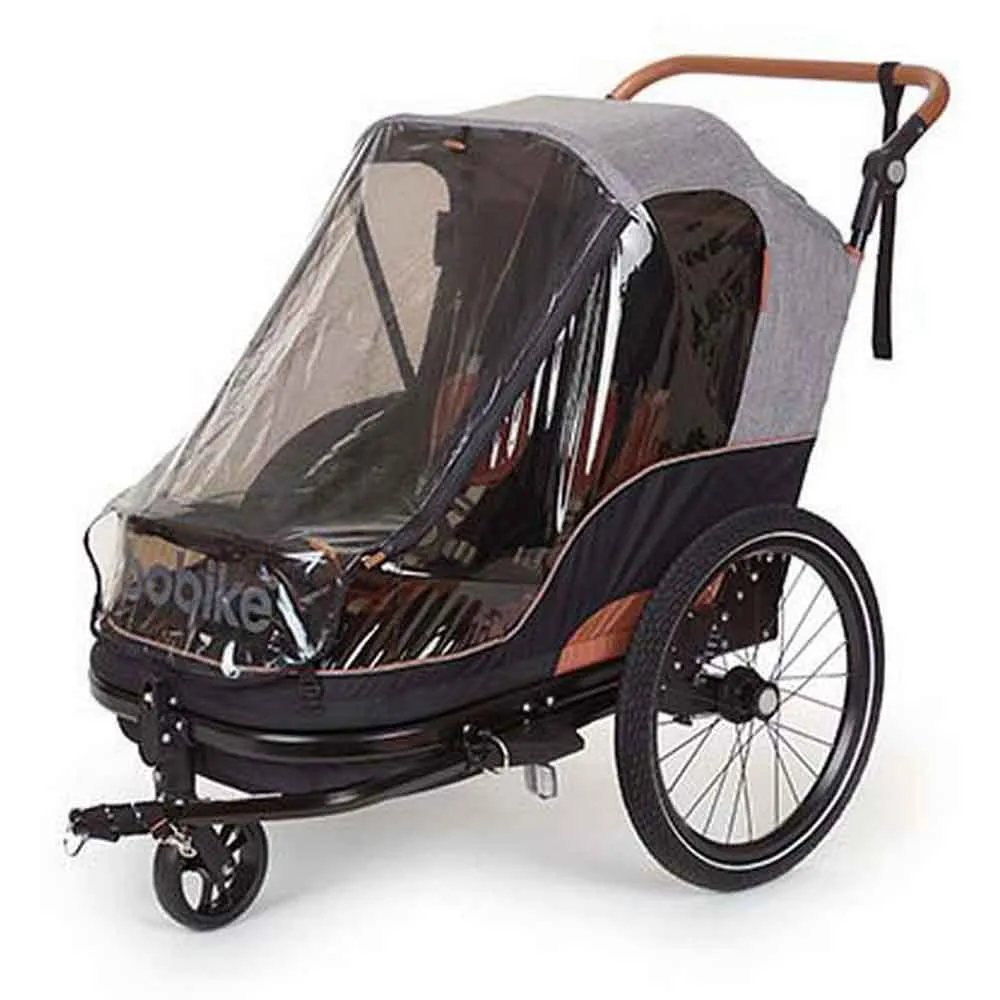 bobike 2 In 1 Trailer, Black / grey, Max 44kg bobike 2 In 1 Trailer, Black / grey, Max 44kg