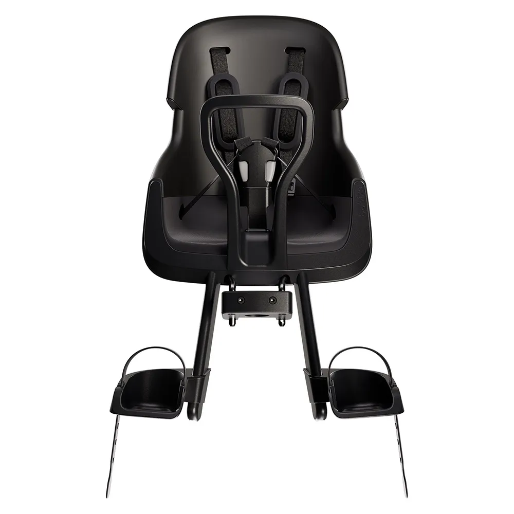 bobike Exclusive Evolve Mini Vorderer Kindersitz Für Fahrräder, Black, Max 15kg