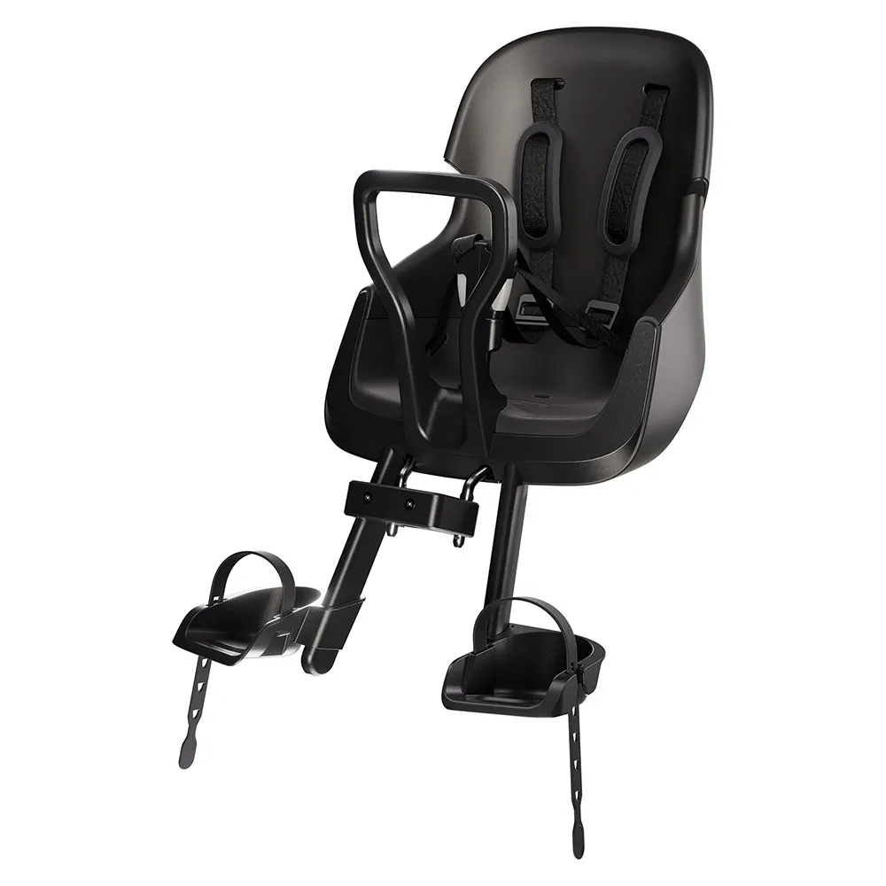 bobike Exclusive Evolve Mini Vorderer Kindersitz Für Fahrräder, Black, Max 15kg
