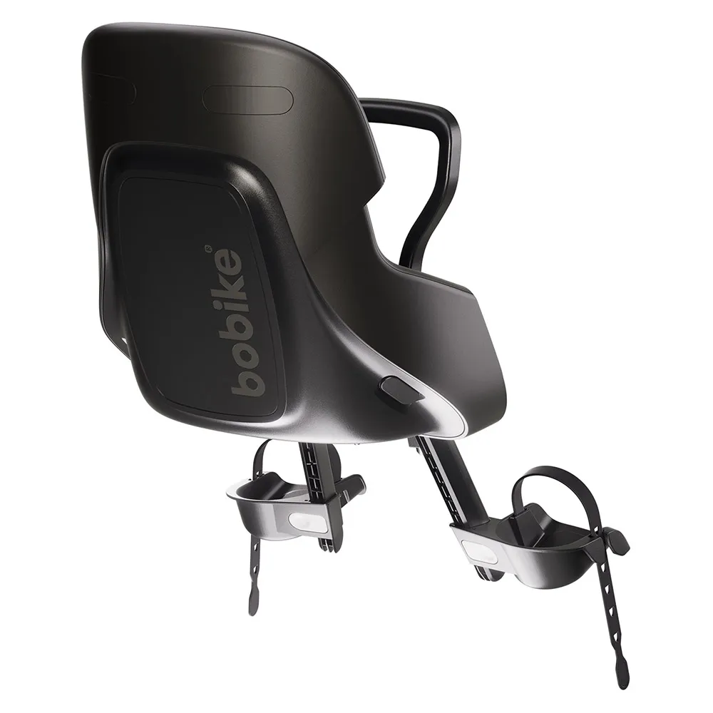bobike Exclusive Evolve Mini Vorderer Kindersitz Für Fahrräder, Black, Max 15kg