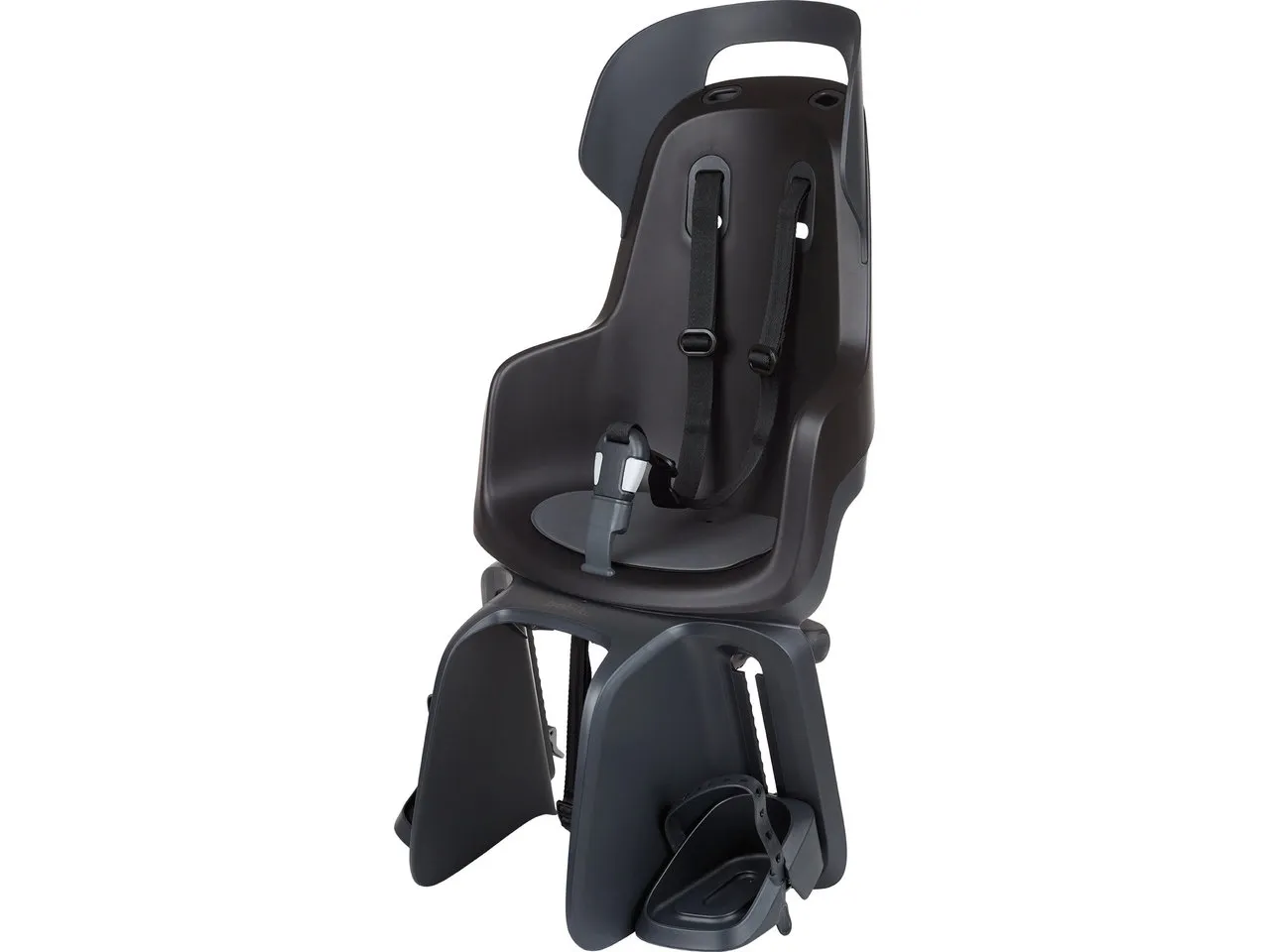 bobike Go Maxi Fahrradkindersitz zur Gepäckträgermontage, Schwarz, one_size