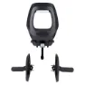 bobike One Junior Mik Hd Kindersitz Für Fahrrad Hinten, Black, Max 27kg