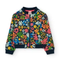 Boboli Bomber Knit Floral Jacke Boboli Bomber Knit Floral Jacke