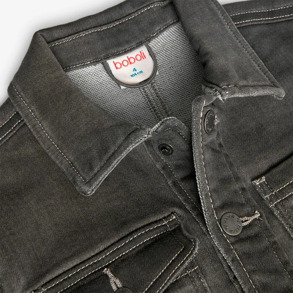 Boboli Denim Knit Jacke Boboli Denim Knit Jacke