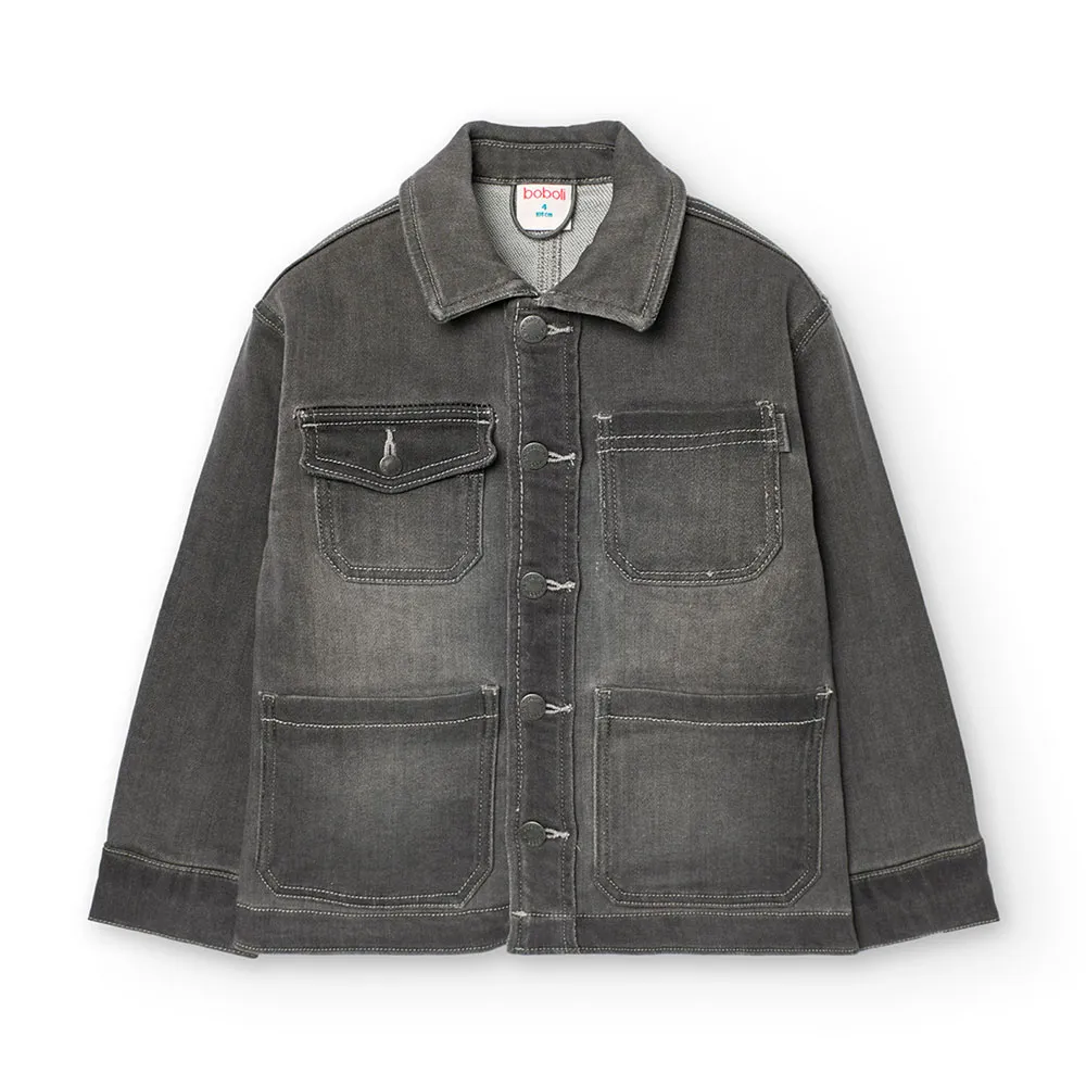 Boboli Denim Knit Jacke Boboli Denim Knit Jacke