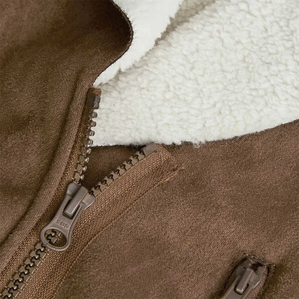 Boboli Double Face Parka, Leather, 10Y
