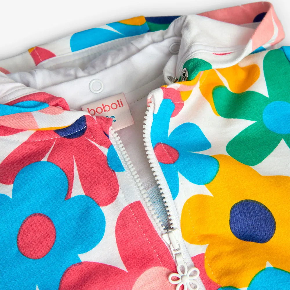 Boboli Fleece Floral Jacke Boboli Fleece Floral Jacke