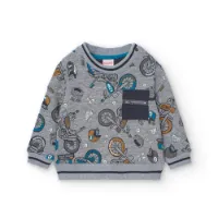 Boboli Fleece Printed Sweatshirt Boboli Fleece Printed Sweatshirt