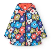 Boboli Hooded Rain Floral Jacke