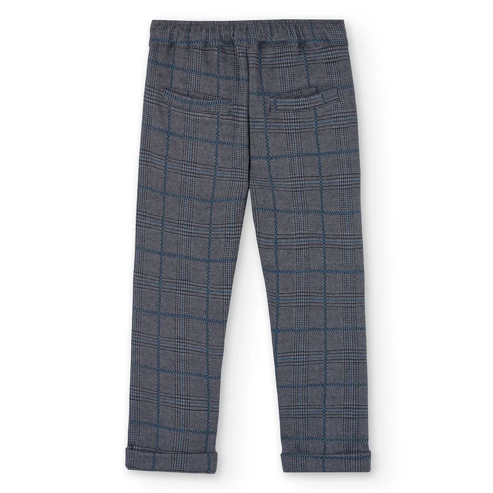 Boboli Knit Check Hosen