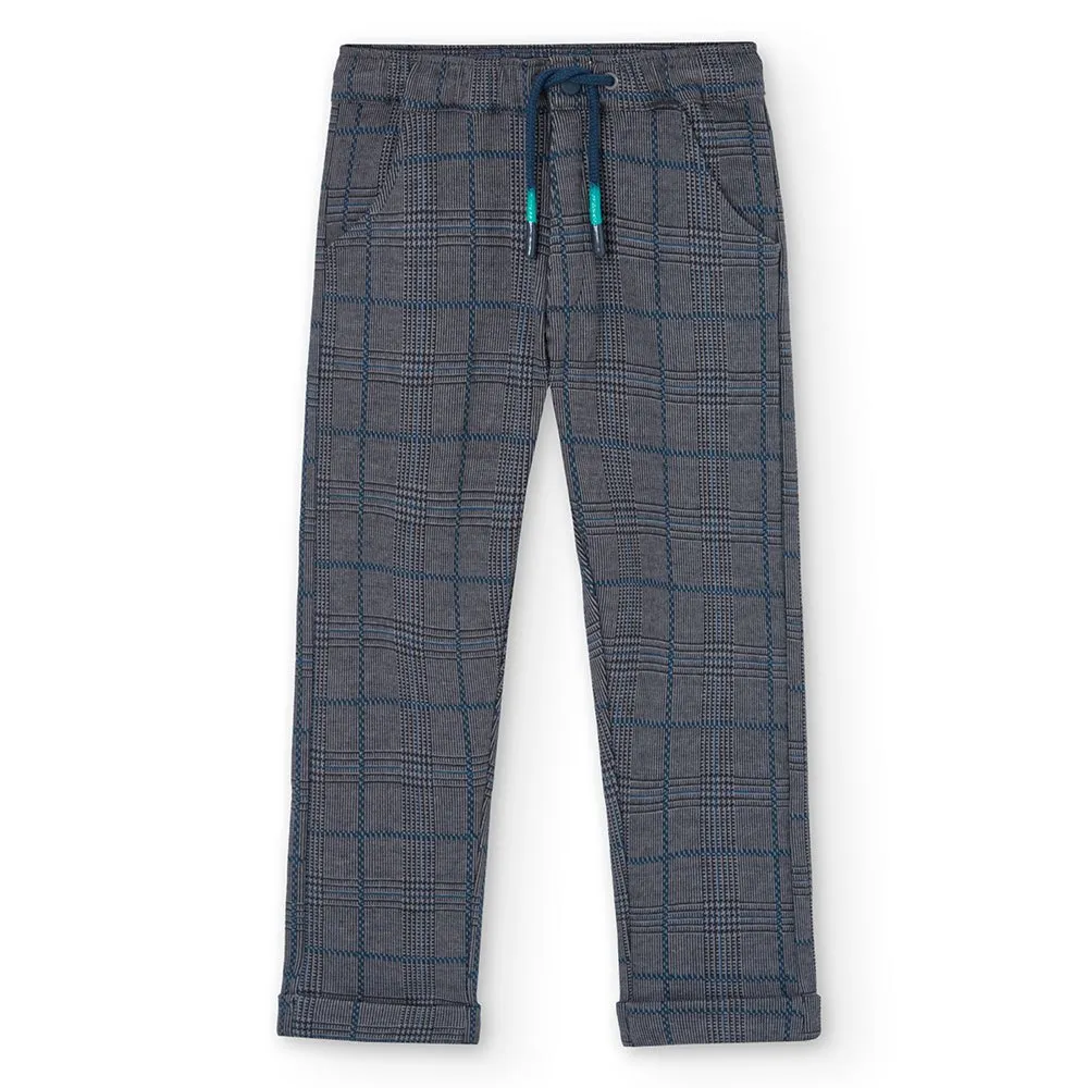 Boboli Knit Check Hosen