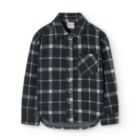Boboli Knit Check Langarmhemd Boboli Knit Check Langarmhemd
