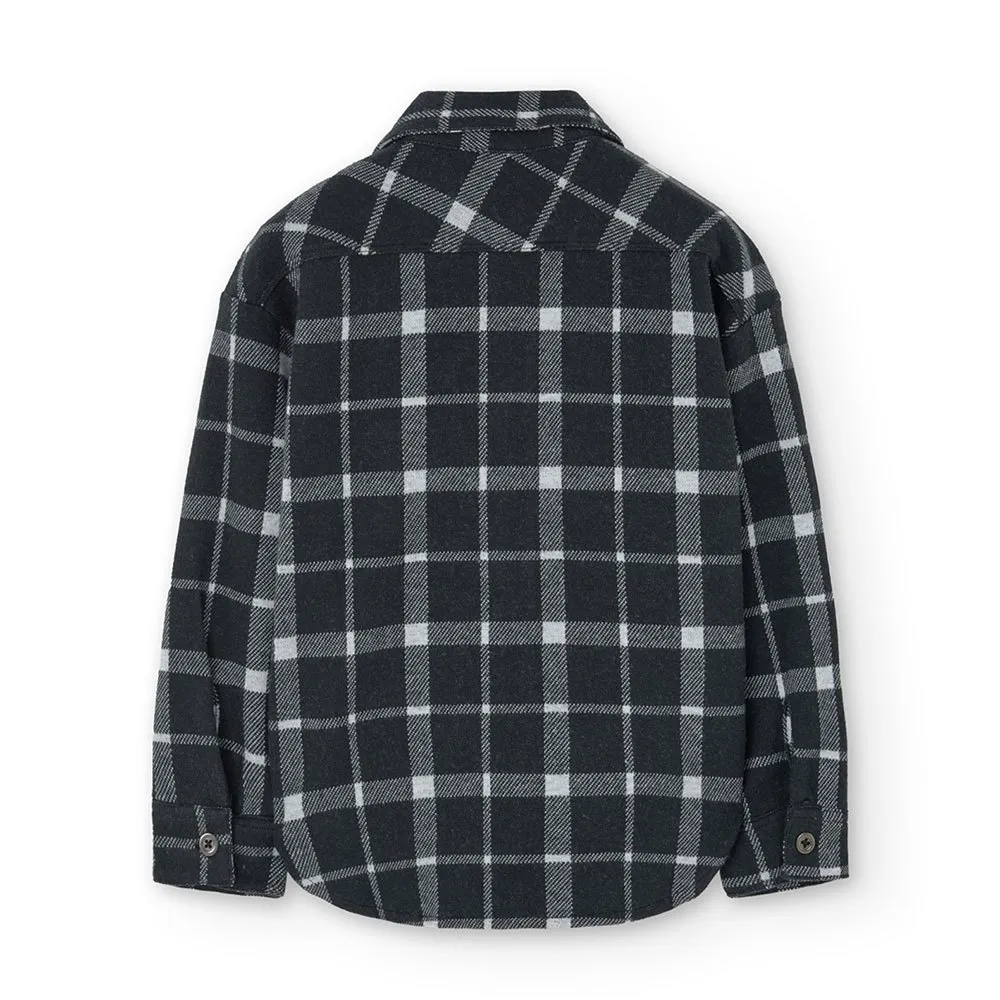 Boboli Knit Check Langarmhemd Boboli Knit Check Langarmhemd