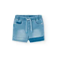 Boboli Knit Denim Kurze Hose