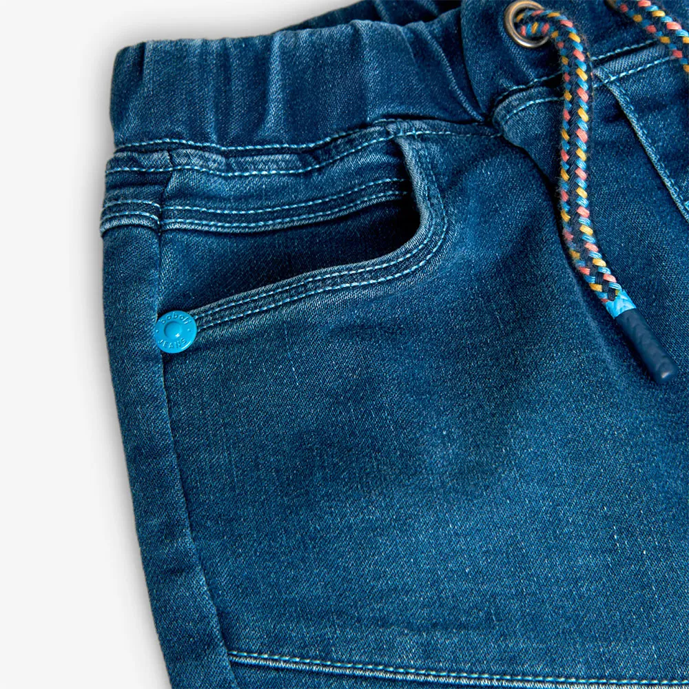 Boboli Knit Denim Kurze Hose