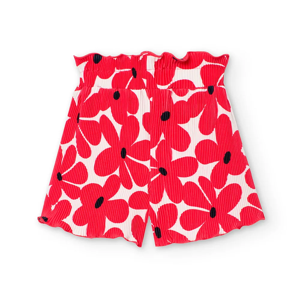 Boboli Knit Floral Kurze Hose